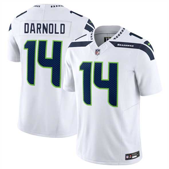 Men & Women & Youth Seattle Seahawks #14 Sam Darnold White 2024 F.U.S.E. Vapor Limited Stitched Jersey->pittsburgh steelers->NFL Jersey